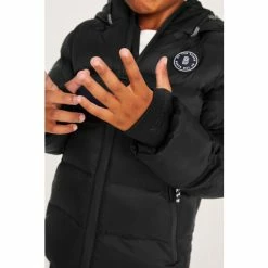 Baker By Ted Baker Black Shower Resistant Padded Coat -Baker by Ted Baker shop unnamed file 188