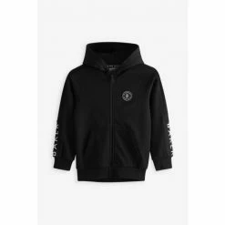 Baker By Ted Baker Black Panelled Hoodie -Baker by Ted Baker shop unnamed file 1908