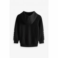 Baker By Ted Baker Black Panelled Hoodie -Baker by Ted Baker shop unnamed file 1909