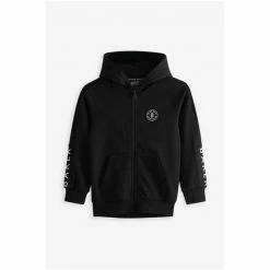 Baker By Ted Baker Black Panelled Hoodie -Baker by Ted Baker shop unnamed file 1911