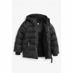 Baker By Ted Baker Black Shower Resistant Padded Coat -Baker by Ted Baker shop unnamed file 192