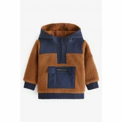 Baker By Ted Baker Navy Borg Overhead Hoodie