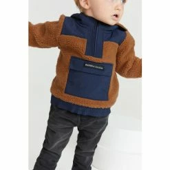 Baker By Ted Baker Navy Borg Overhead Hoodie -Baker by Ted Baker shop unnamed file 1939