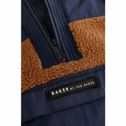 Baker By Ted Baker Navy Borg Overhead Hoodie -Baker by Ted Baker shop unnamed file 1943