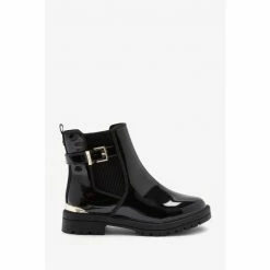 Baker By Ted Baker Black Buckle Chelsea Boots