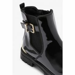 Baker By Ted Baker Black Buckle Chelsea Boots -Baker by Ted Baker shop unnamed file 1949