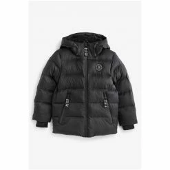 Baker By Ted Baker Black Shower Resistant Padded Coat -Baker by Ted Baker shop unnamed file 195