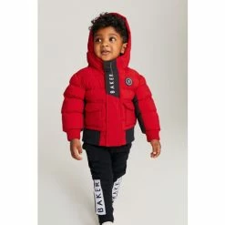 Baker By Ted Baker Shower Resistant Red Padded Coat