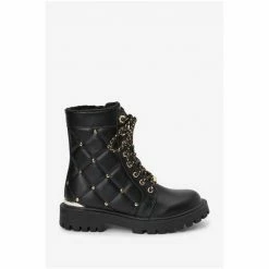 Baker By Ted Baker Quilted Stud Boots Neutral -Baker by Ted Baker shop unnamed file 1976