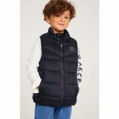 Baker By Ted Baker Shower Resistant Navy Gilet