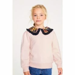 Baker By Ted Baker Pink Frill Collared Sweat Top