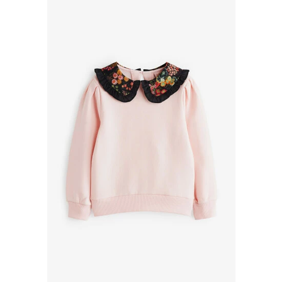 unnamed-file-2050.jpg Baker By Ted Baker Pink Frill Collared Sweat Top -Baker by Ted Baker shop unnamed file 2050