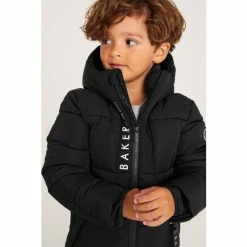 Baker by Ted Baker shop 24 Baker By Ted Baker Black Longline Padded Coat