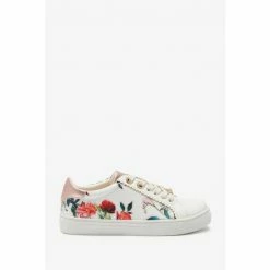 Baker By Ted Baker White Floral Trainers