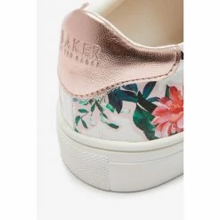 Baker By Ted Baker White Floral Trainers -Baker by Ted Baker shop unnamed file 2081