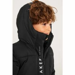 Baker By Ted Baker Black Longline Padded Coat -Baker by Ted Baker shop unnamed file 210