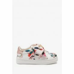 Baker By Ted Baker White Floral Bow Trainers