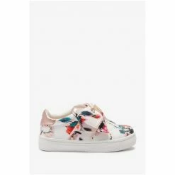 Baker By Ted Baker White Floral Bow Trainers -Baker by Ted Baker shop unnamed file 2108