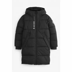 Baker By Ted Baker Black Longline Padded Coat -Baker by Ted Baker shop unnamed file 211