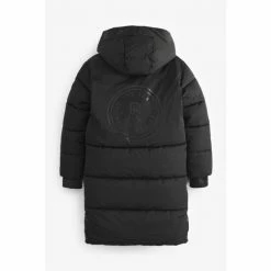 Baker By Ted Baker Black Longline Padded Coat -Baker by Ted Baker shop unnamed file 212
