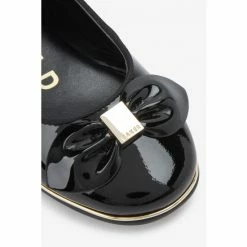 Baker By Ted Baker Black Pat Bow MJ Shoes -Baker by Ted Baker shop unnamed file 2123