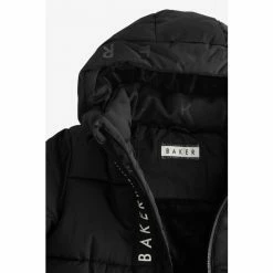 Baker By Ted Baker Black Longline Padded Coat -Baker by Ted Baker shop unnamed file 214