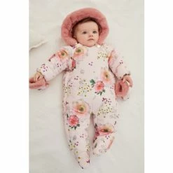 Baker By Ted Baker Pink Floral Snowsuit