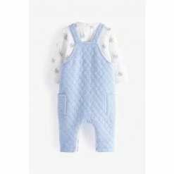 Baker By Ted Baker Blue Quilted Dungarees Set -Baker by Ted Baker shop unnamed file 2222