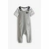 Baker By Ted Baker Grey Dungaree Set -Baker by Ted Baker shop unnamed file 2225