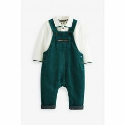 Baker By Ted Baker Green Dungaree And Polo Co-ord