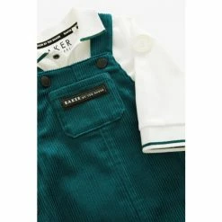 Baker By Ted Baker Green Dungaree And Polo Co-ord -Baker by Ted Baker shop unnamed file 2233