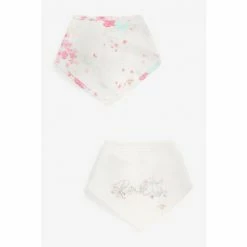 Baker By Ted Baker White Cluster Bib 2 Pack