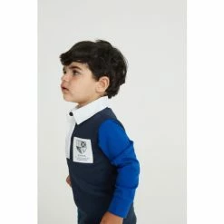 Baker By Ted Baker Navy Rugby Shirt -Baker by Ted Baker shop unnamed file 2353