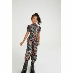 Baker by Ted Baker shop 8 Baker By Ted Baker Black Floral Jumpsuit