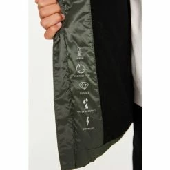 'Baker By Ted Baker Khaki Green Shower Resistant Padded Coat -Baker by Ted Baker shop unnamed file 259