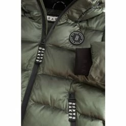 'Baker By Ted Baker Khaki Green Shower Resistant Padded Coat -Baker by Ted Baker shop unnamed file 263