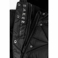 Baker By Ted Baker Black Short Padded Coat -Baker by Ted Baker shop unnamed file 274