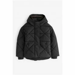 Baker By Ted Baker Black Short Padded Coat -Baker by Ted Baker shop unnamed file 276