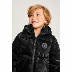 Baker By Ted Baker Black Shine Shower Resistant Padded Coat -Baker by Ted Baker shop unnamed file 349