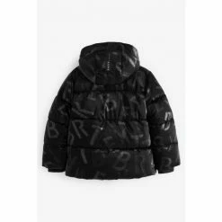 Baker By Ted Baker Black Shine Shower Resistant Padded Coat -Baker by Ted Baker shop unnamed file 352