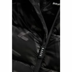 Baker By Ted Baker Black Shine Shower Resistant Padded Coat -Baker by Ted Baker shop unnamed file 354