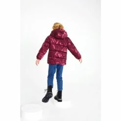 Baker By Ted Baker Burgandy Gloss Coat 5 Baker By Ted Baker Burgandy Gloss Coat -Baker by Ted Baker shop unnamed file 359