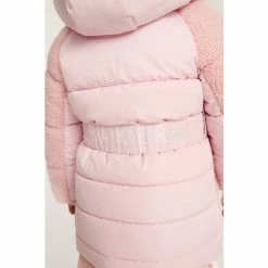 Baker By Ted Baker Pink Borg Mixed Coat -Baker by Ted Baker shop unnamed file 370