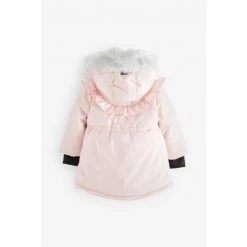 Baker By Ted Baker Pink Frill Parka Coat -Baker by Ted Baker shop unnamed file 38