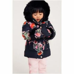 Baker By Ted Baker Navy Floral Coat
