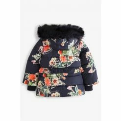 Baker By Ted Baker Navy Floral Coat -Baker by Ted Baker shop unnamed file 394