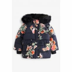 Baker By Ted Baker Navy Floral Coat -Baker by Ted Baker shop unnamed file 395