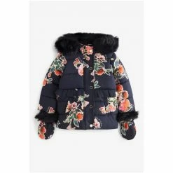 Baker By Ted Baker Navy Floral Coat -Baker by Ted Baker shop unnamed file 399