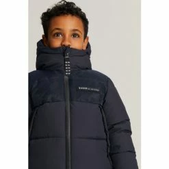 Baker By Ted Baker Shower Resistant Padded Coat Navy Blue -Baker by Ted Baker shop unnamed file 421