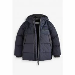 Baker By Ted Baker Shower Resistant Padded Coat Navy Blue -Baker by Ted Baker shop unnamed file 426